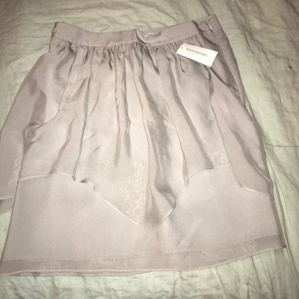 Banana Republic silver skirt